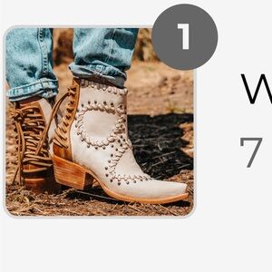 Stylish Beige Western Boots for Women